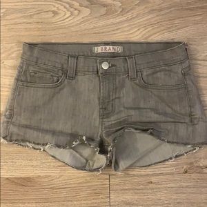 J Brand grey vintage washed shorts